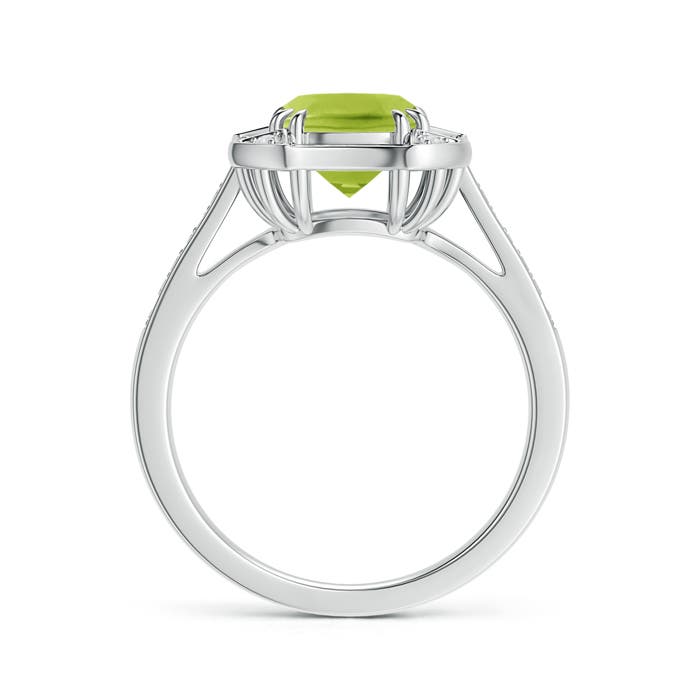 AA - Peridot / 1.67 CT / 14 KT White Gold