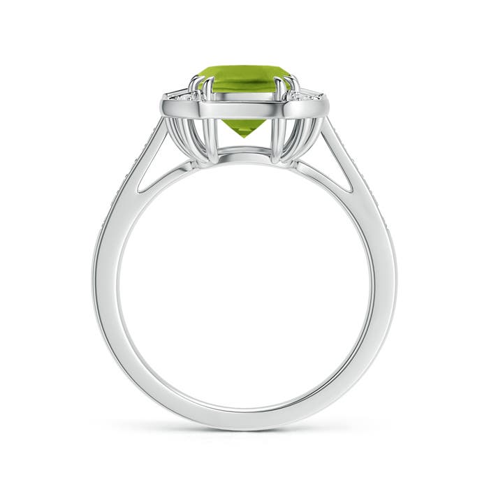 AAA - Peridot / 1.67 CT / 14 KT White Gold