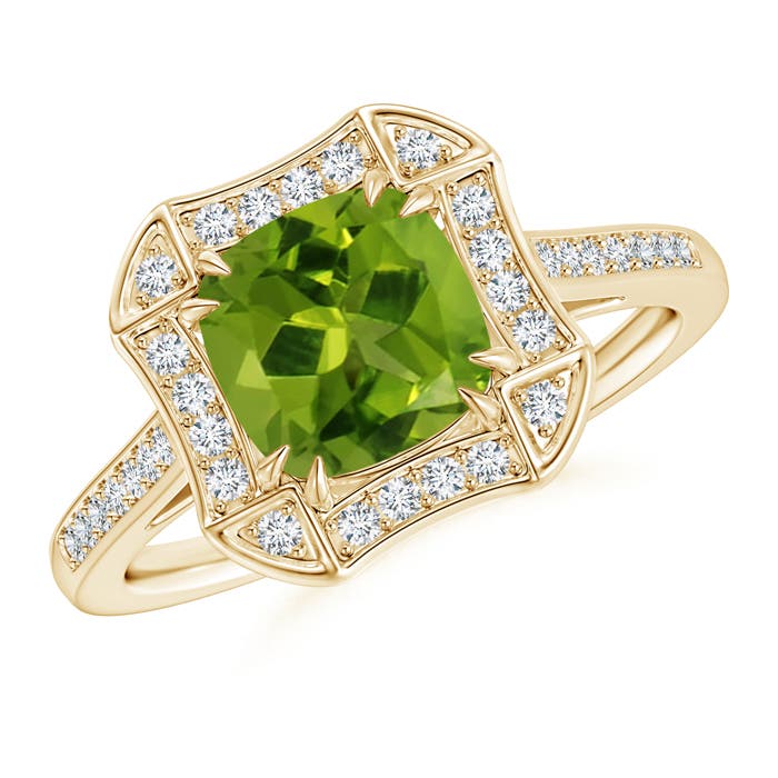 AAAA - Peridot / 1.67 CT / 14 KT Yellow Gold