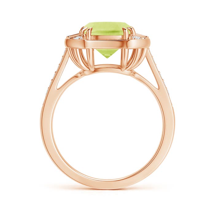 A - Peridot / 2.29 CT / 14 KT Rose Gold