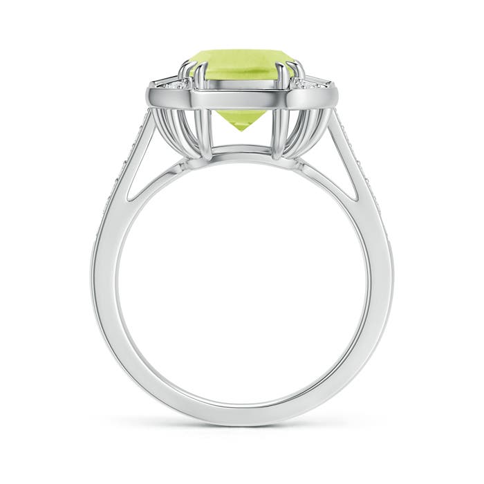 A - Peridot / 2.29 CT / 14 KT White Gold