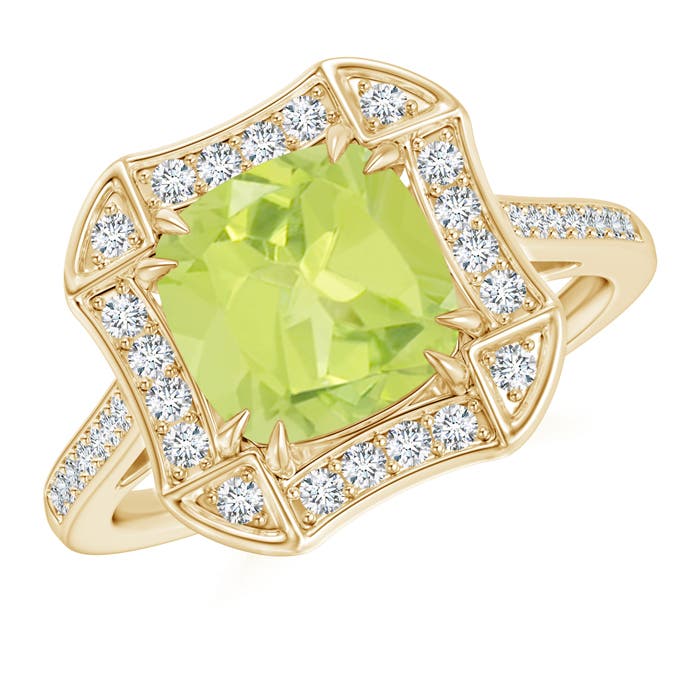 A - Peridot / 2.29 CT / 14 KT Yellow Gold