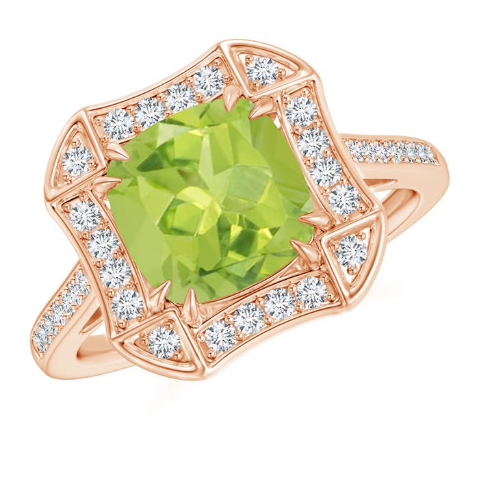 AA - Peridot / 2.29 CT / 14 KT Rose Gold