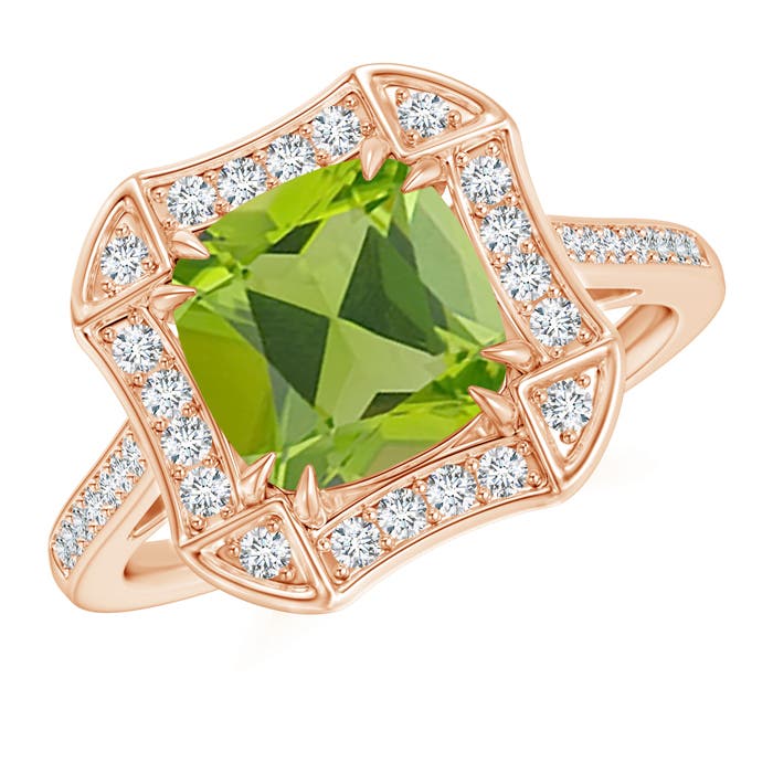 AAA - Peridot / 2.29 CT / 14 KT Rose Gold