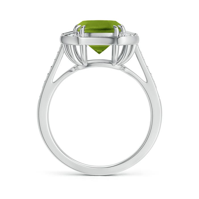 AAAA - Peridot / 2.29 CT / 14 KT White Gold