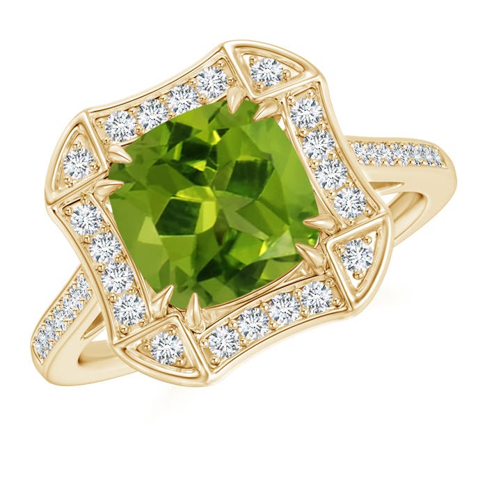 AAAA - Peridot / 2.29 CT / 14 KT Yellow Gold