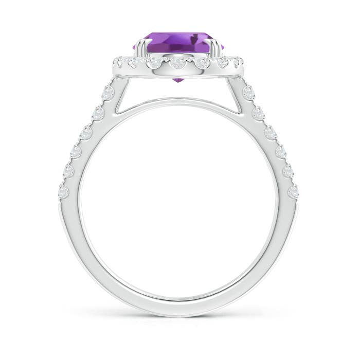 A - Amethyst / 2.91 CT / 14 KT White Gold