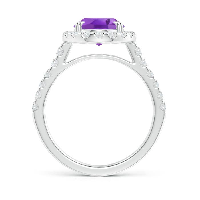 AA - Amethyst / 2.91 CT / 14 KT White Gold