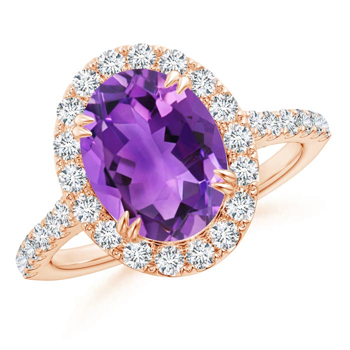 AAA - Amethyst / 2.91 CT / 14 KT Rose Gold