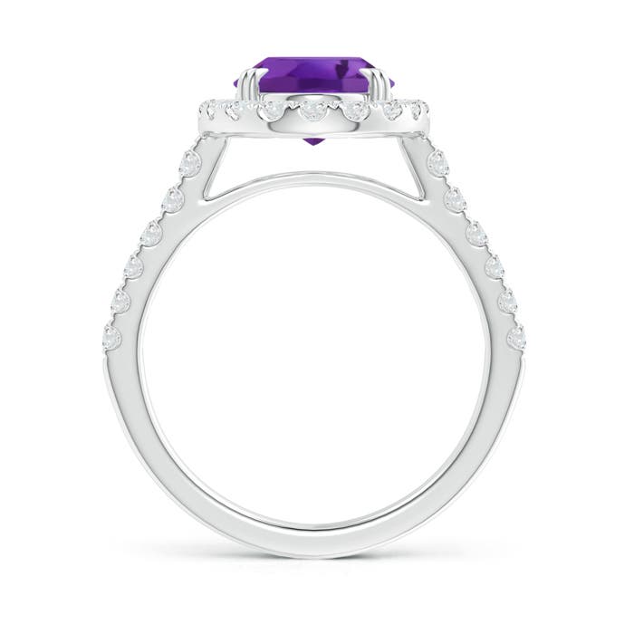 AAA - Amethyst / 2.91 CT / 14 KT White Gold