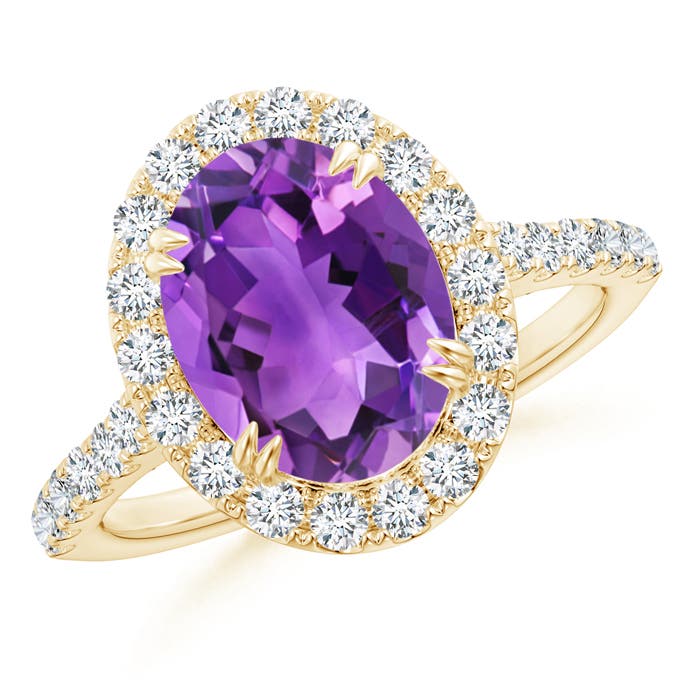 AAA - Amethyst / 2.91 CT / 14 KT Yellow Gold