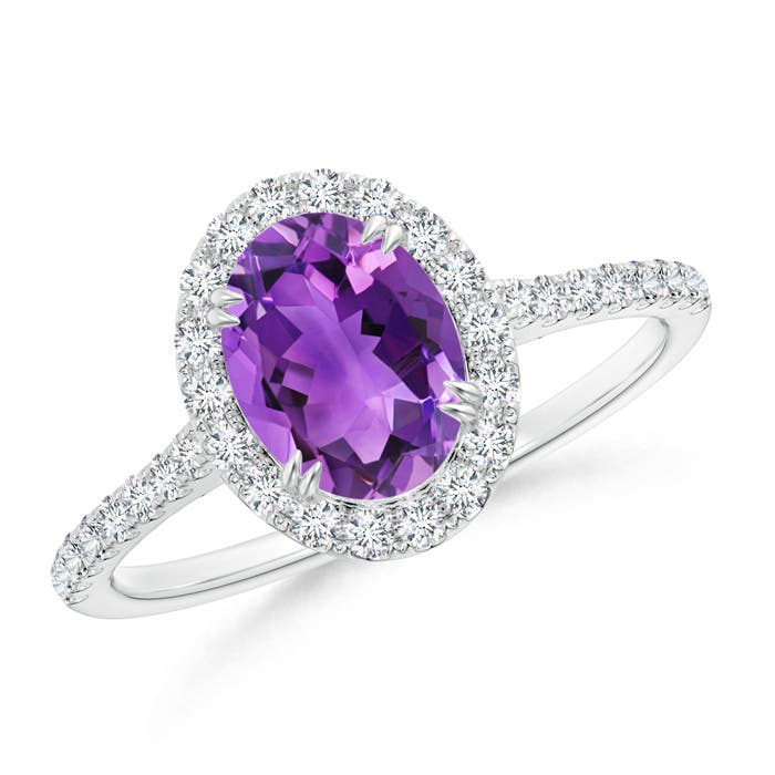 AAA - Amethyst / 1.49 CT / 14 KT White Gold