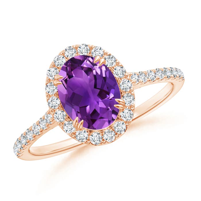 AAAA - Amethyst / 1.49 CT / 14 KT Rose Gold