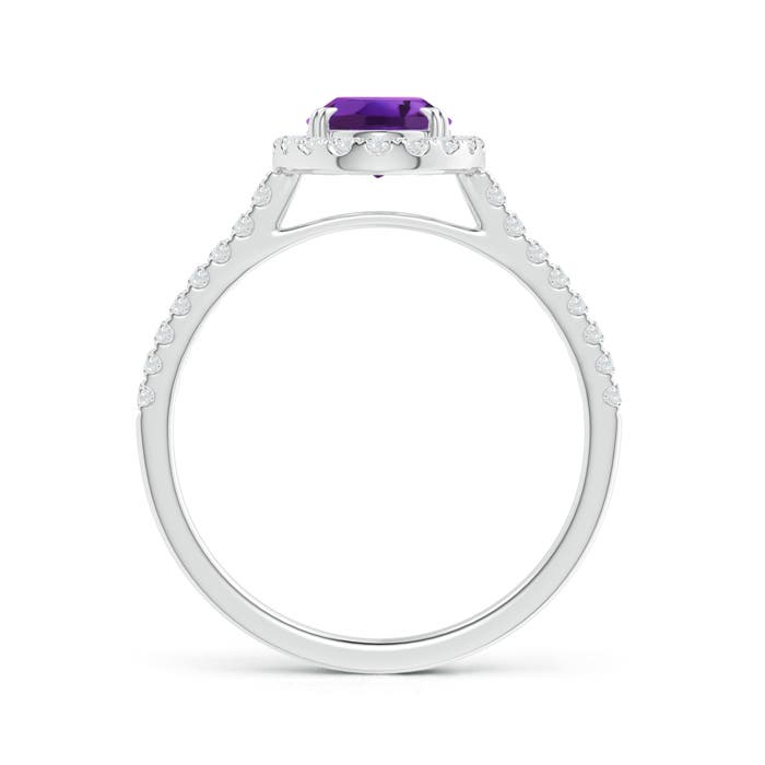 AAAA - Amethyst / 1.49 CT / 14 KT White Gold