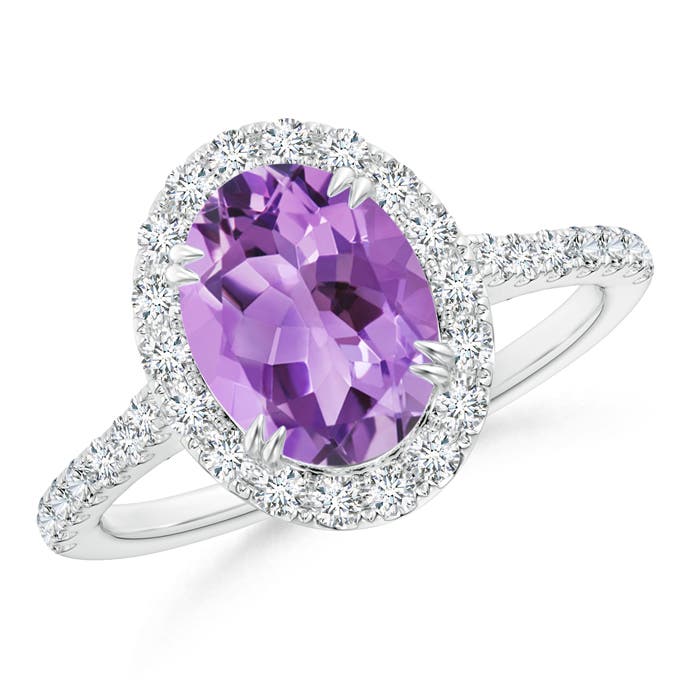 A - Amethyst / 2.05 CT / 14 KT White Gold