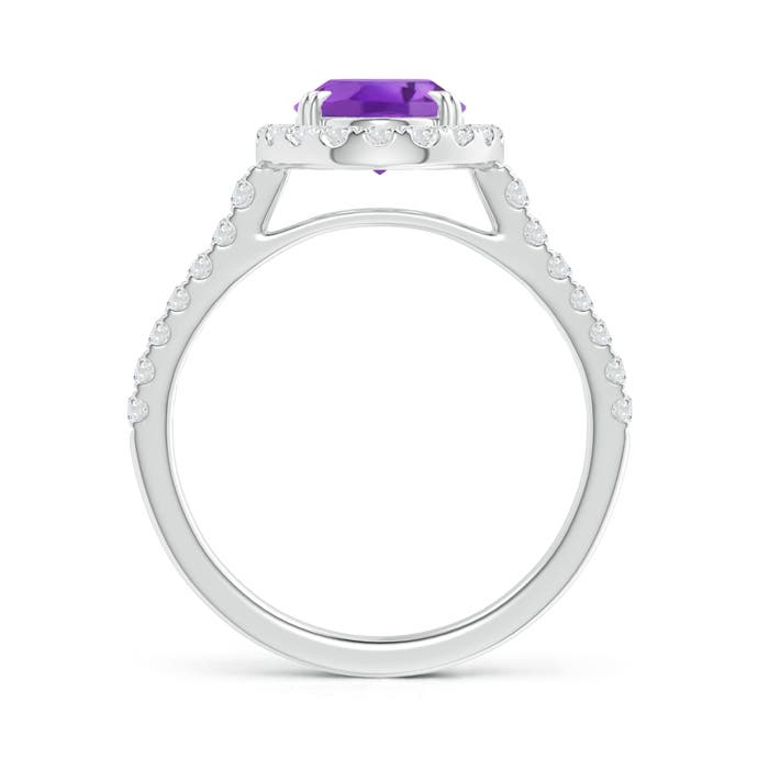 AA - Amethyst / 2.05 CT / 14 KT White Gold