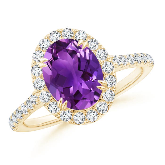 AAAA - Amethyst / 2.05 CT / 14 KT Yellow Gold