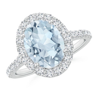 Oval A Aquamarine