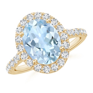 Oval AA Aquamarine