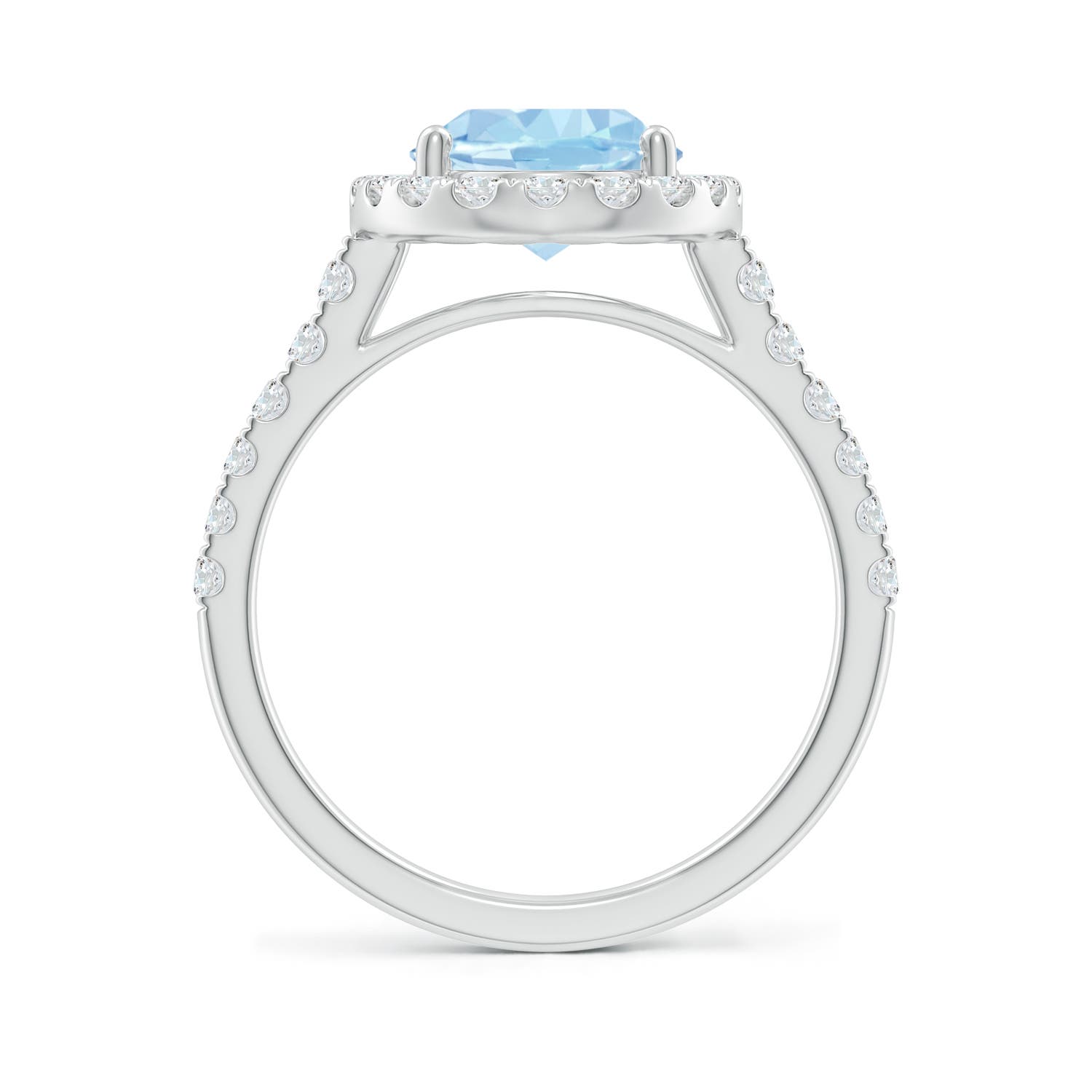 AAA - Aquamarine / 2.83 CT / 14 KT White Gold