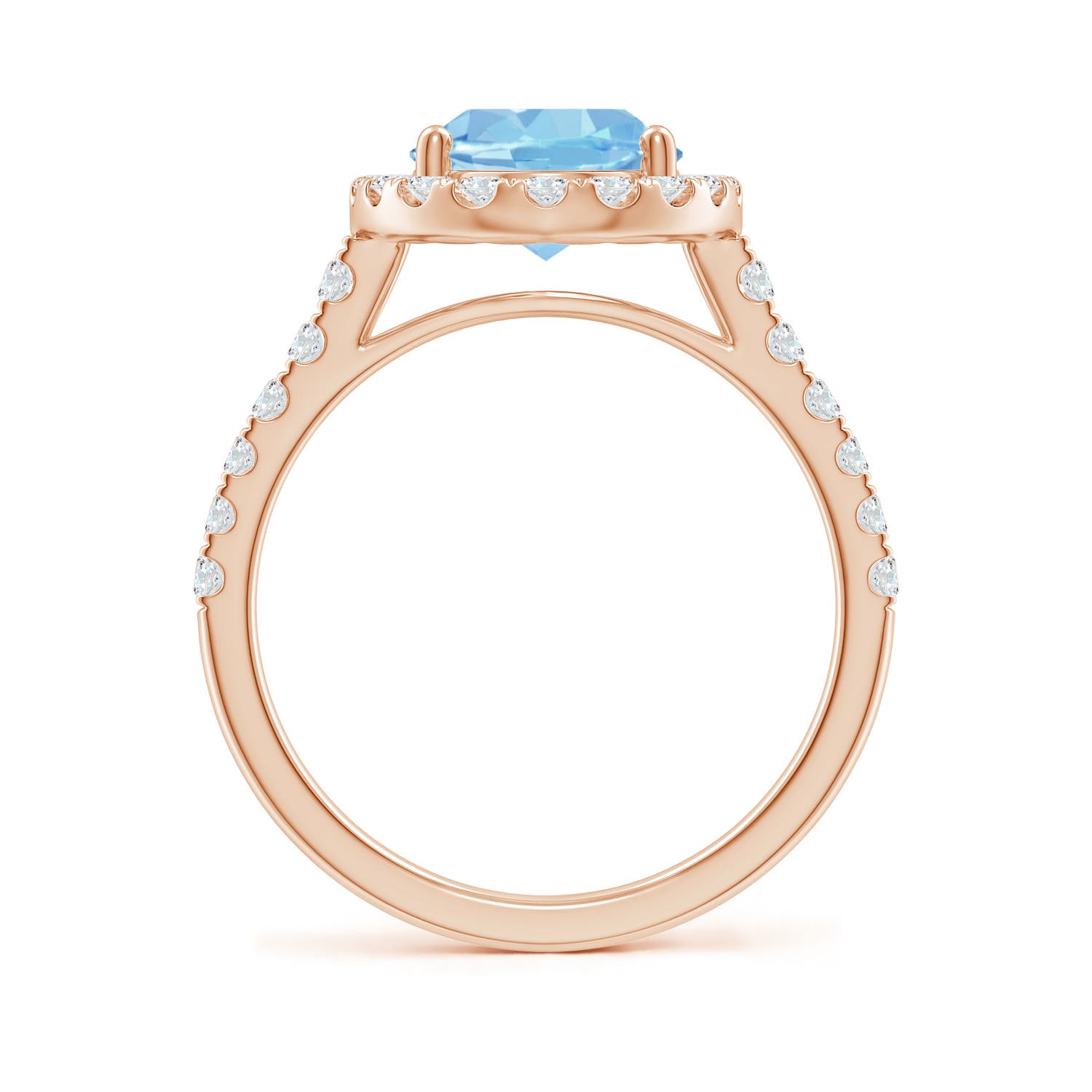 AAAA - Aquamarine / 2.83 CT / 14 KT Rose Gold