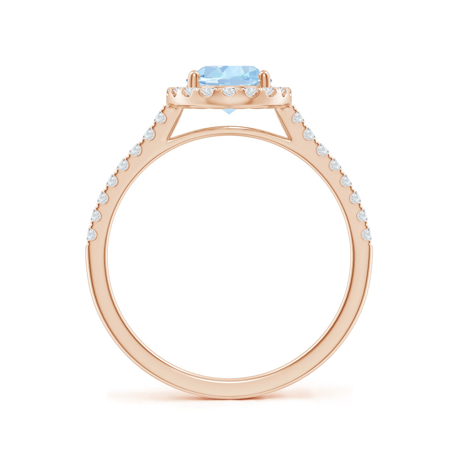 AA - Aquamarine / 1.34 CT / 14 KT Rose Gold