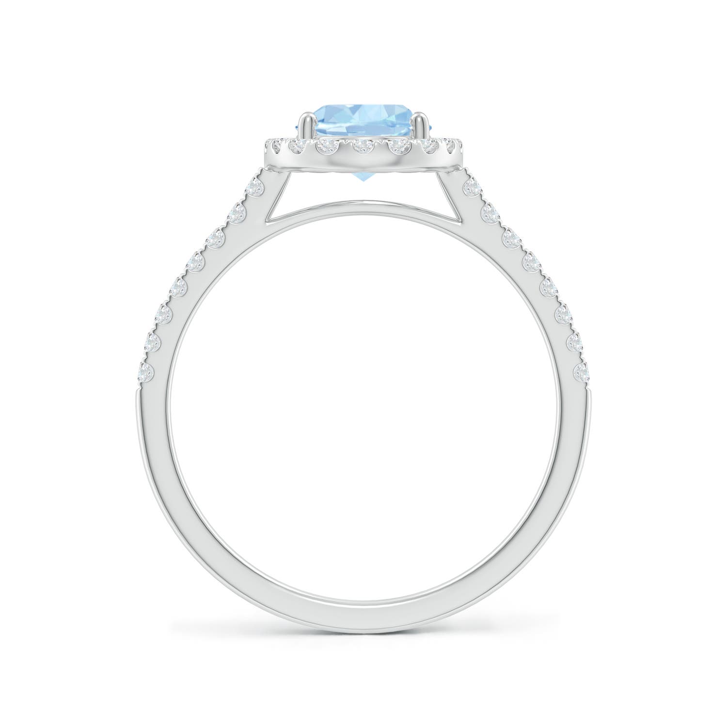 AA - Aquamarine / 1.34 CT / 14 KT White Gold