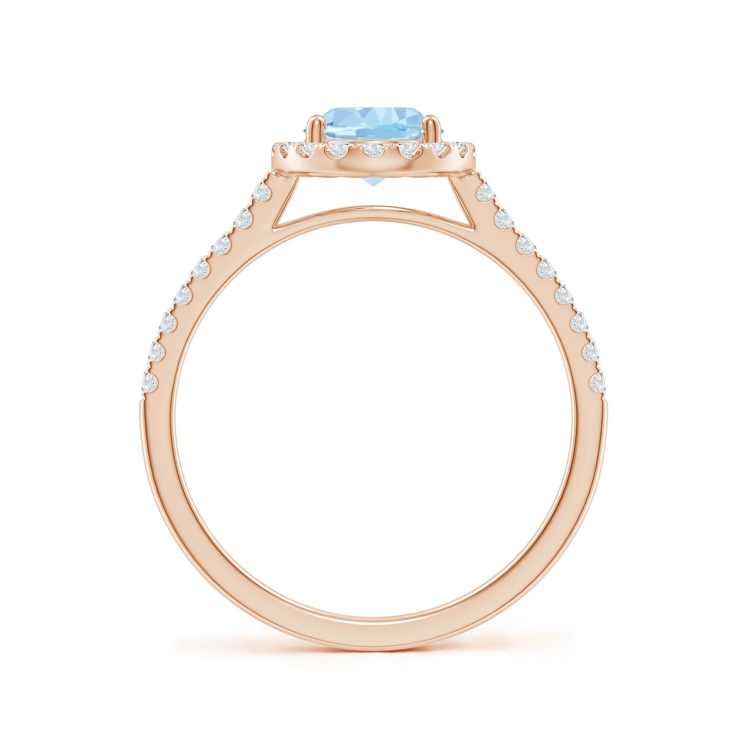 AAA - Aquamarine / 1.34 CT / 14 KT Rose Gold