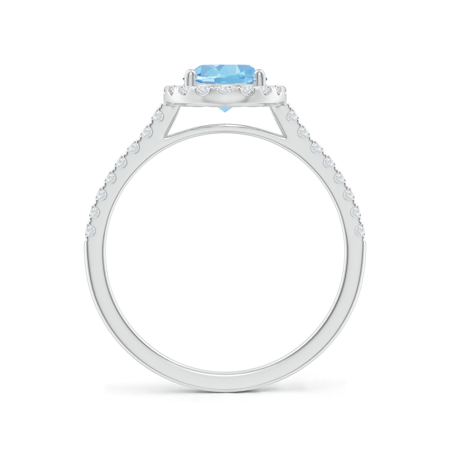 AAAA - Aquamarine / 1.34 CT / 14 KT White Gold