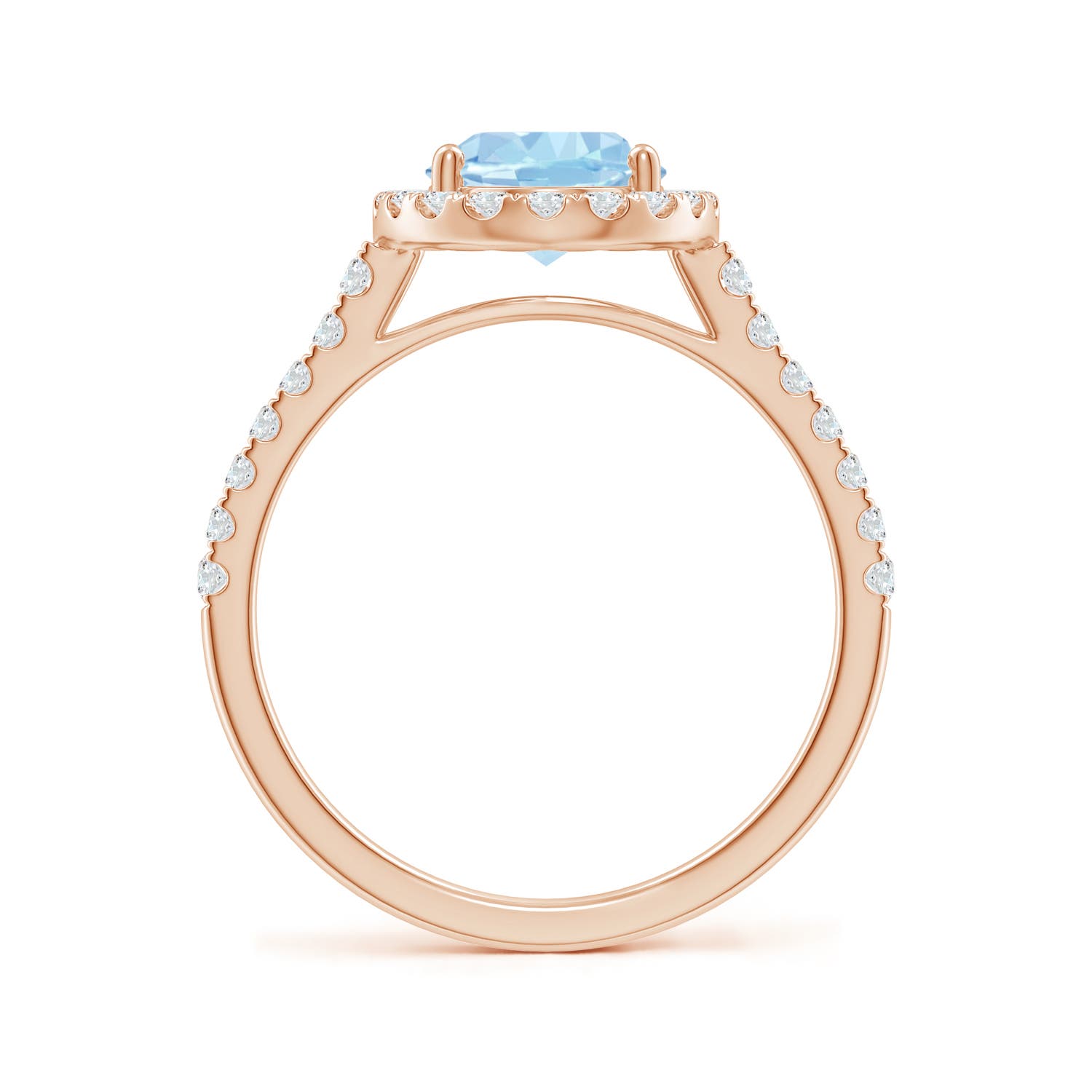 AAA - Aquamarine / 1.95 CT / 14 KT Rose Gold