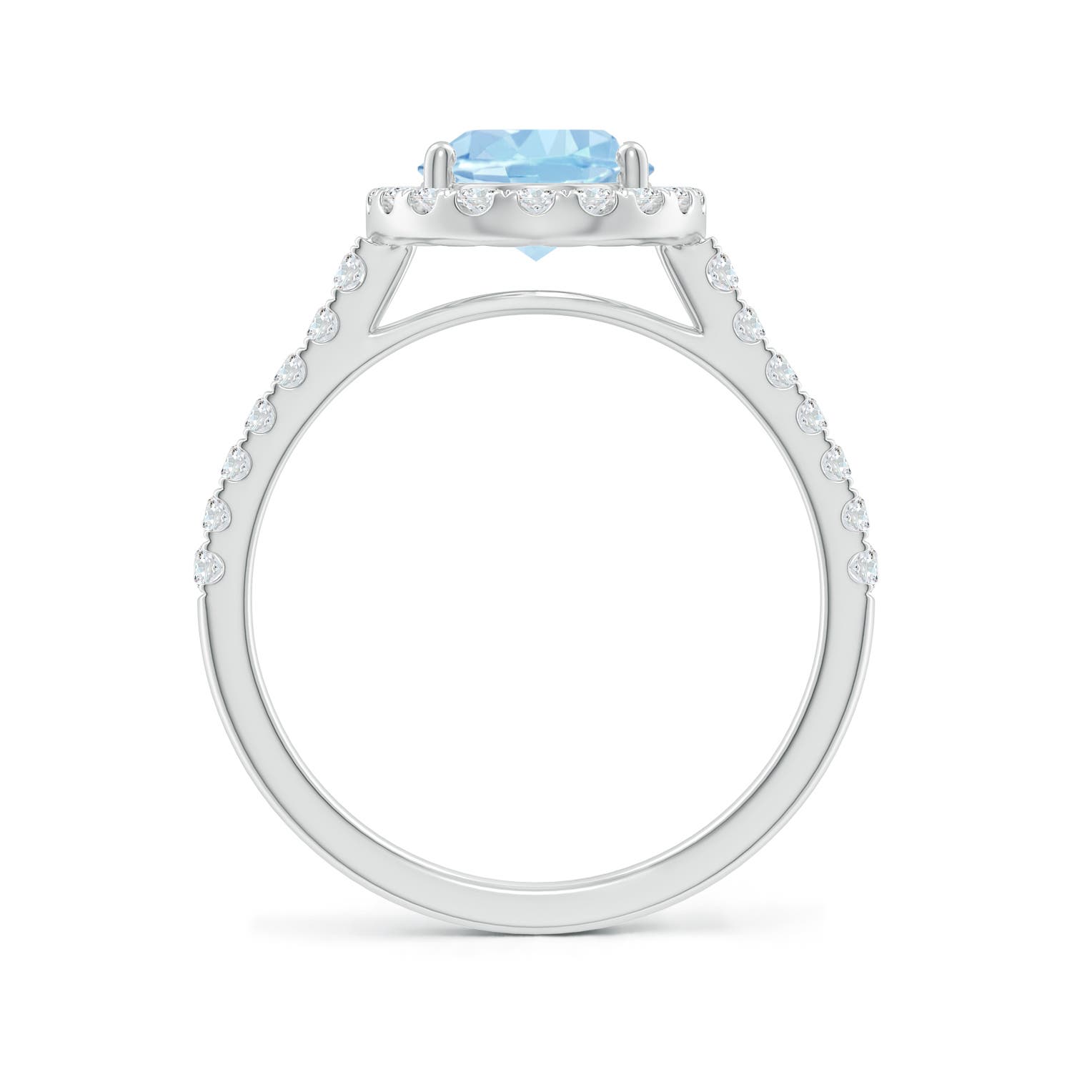 AAA - Aquamarine / 1.95 CT / 14 KT White Gold