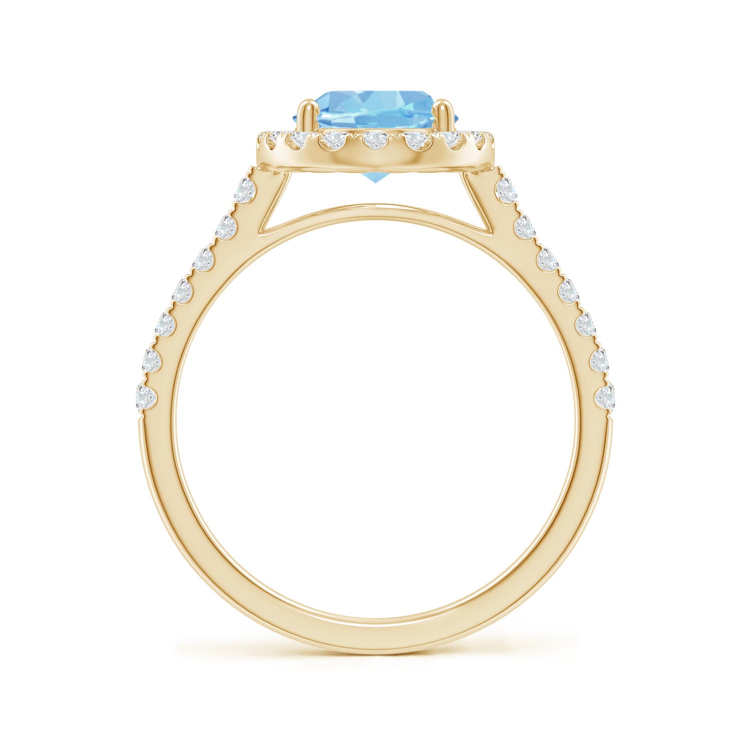 AAAA - Aquamarine / 1.95 CT / 14 KT Yellow Gold