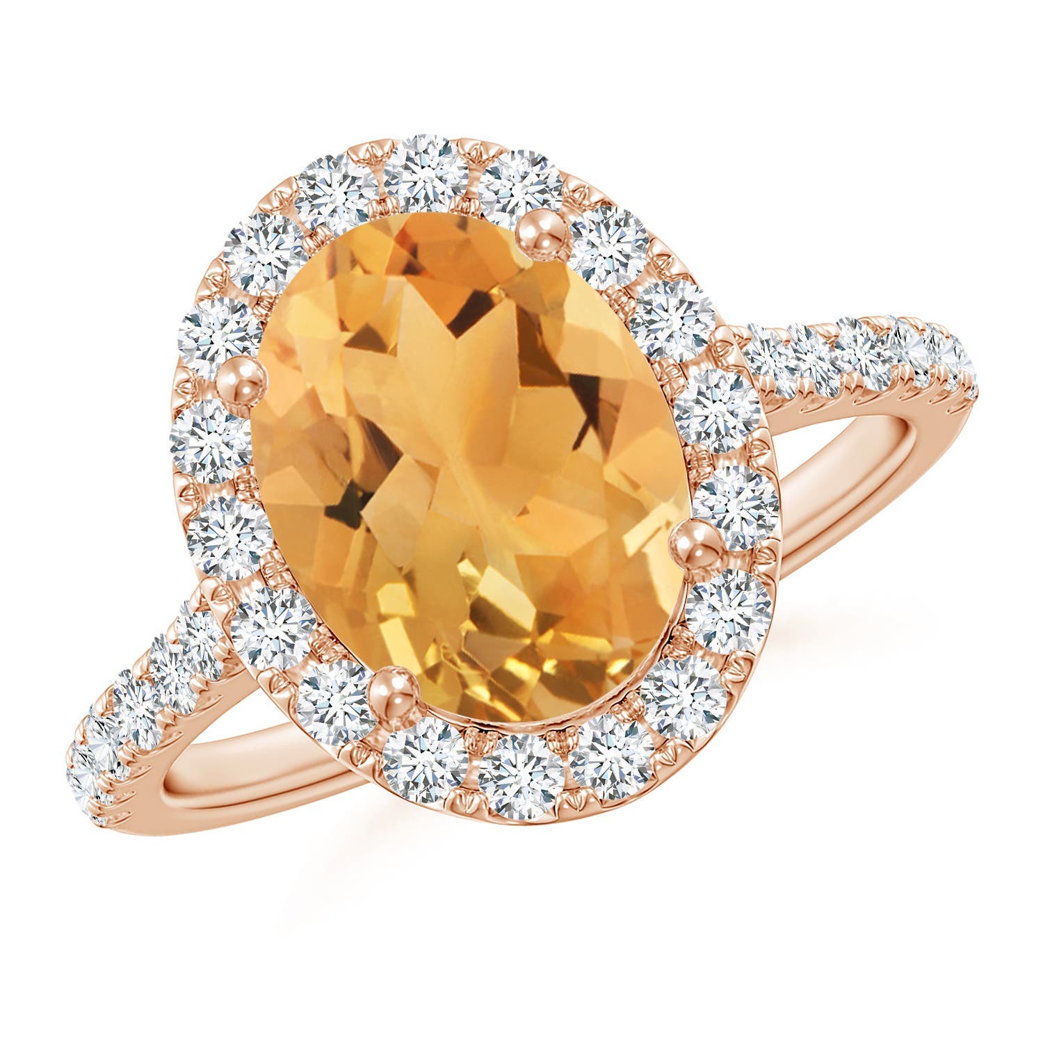 A - Citrine / 3.13 CT / 14 KT Rose Gold