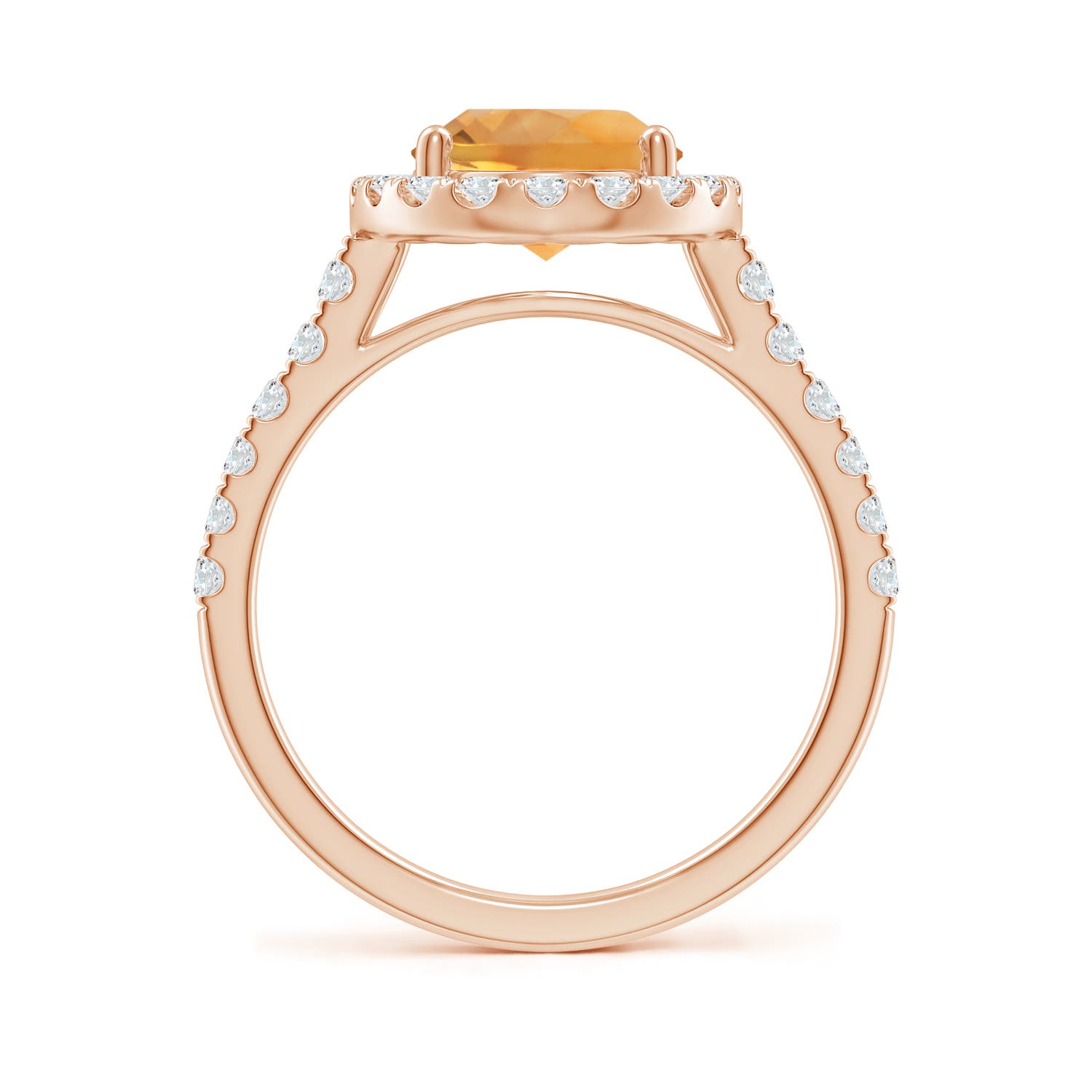 AA - Citrine / 3.13 CT / 14 KT Rose Gold