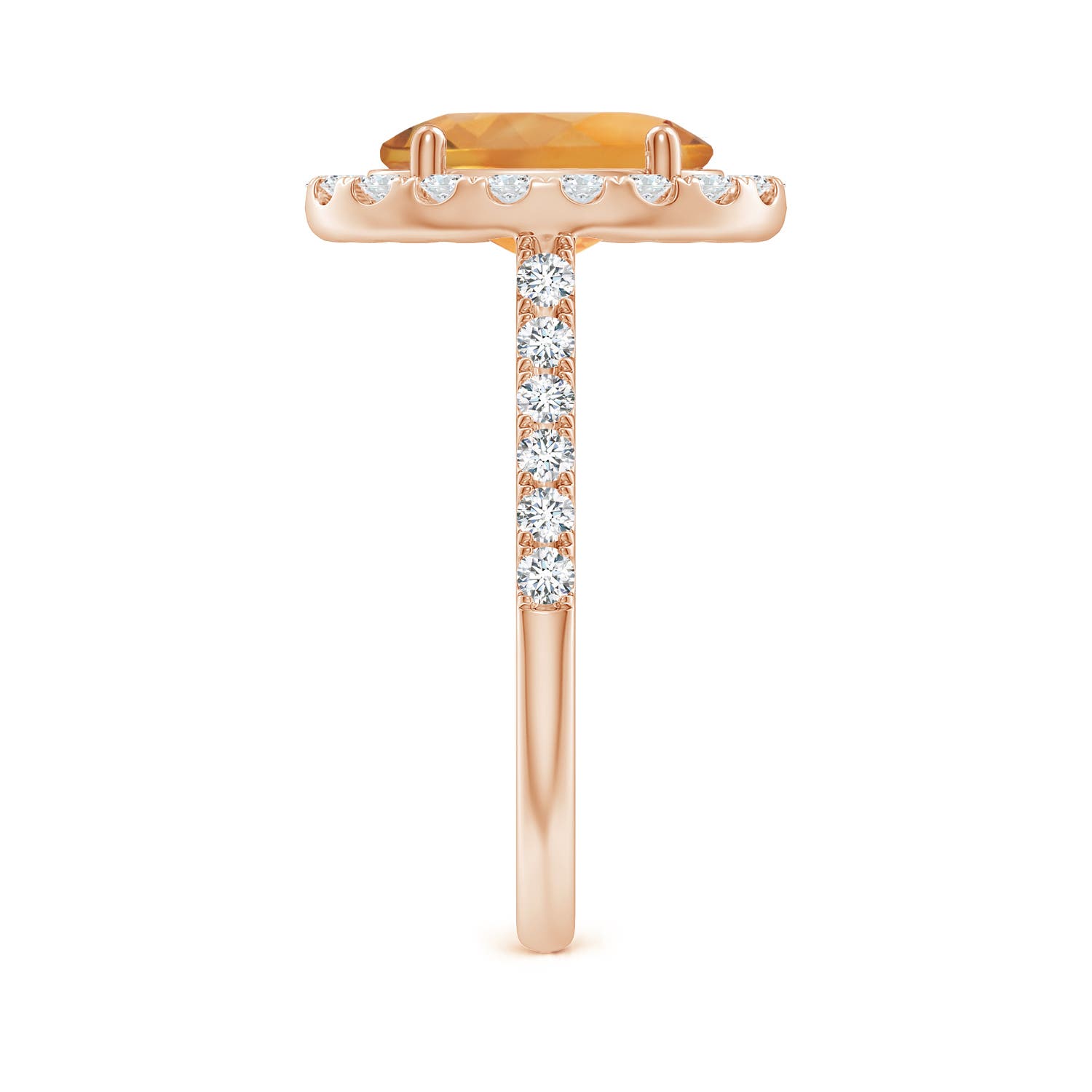 AA - Citrine / 3.13 CT / 14 KT Rose Gold