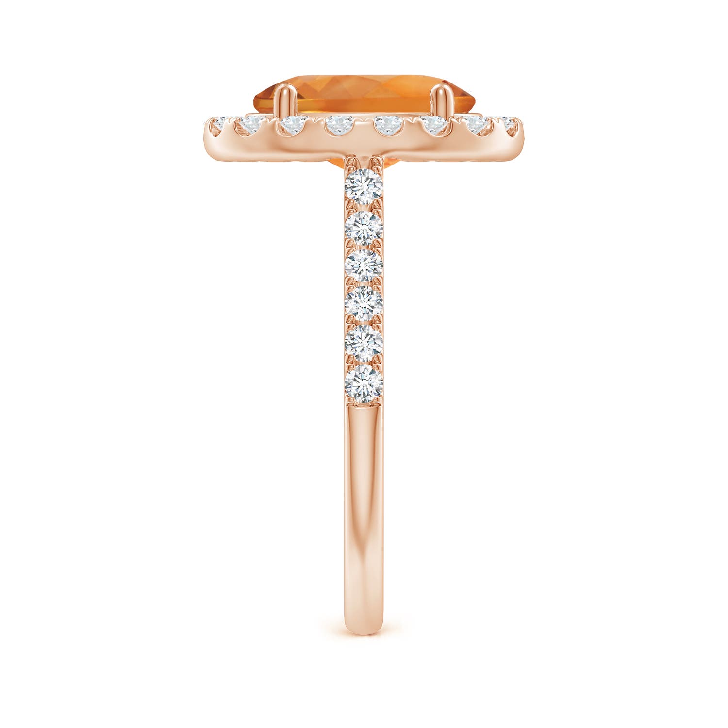 AAA - Citrine / 3.13 CT / 14 KT Rose Gold