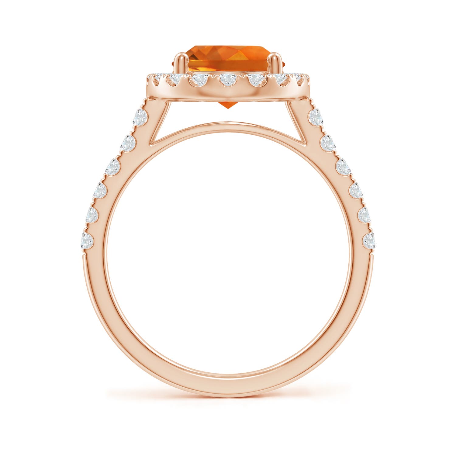 AAAA - Citrine / 3.13 CT / 14 KT Rose Gold