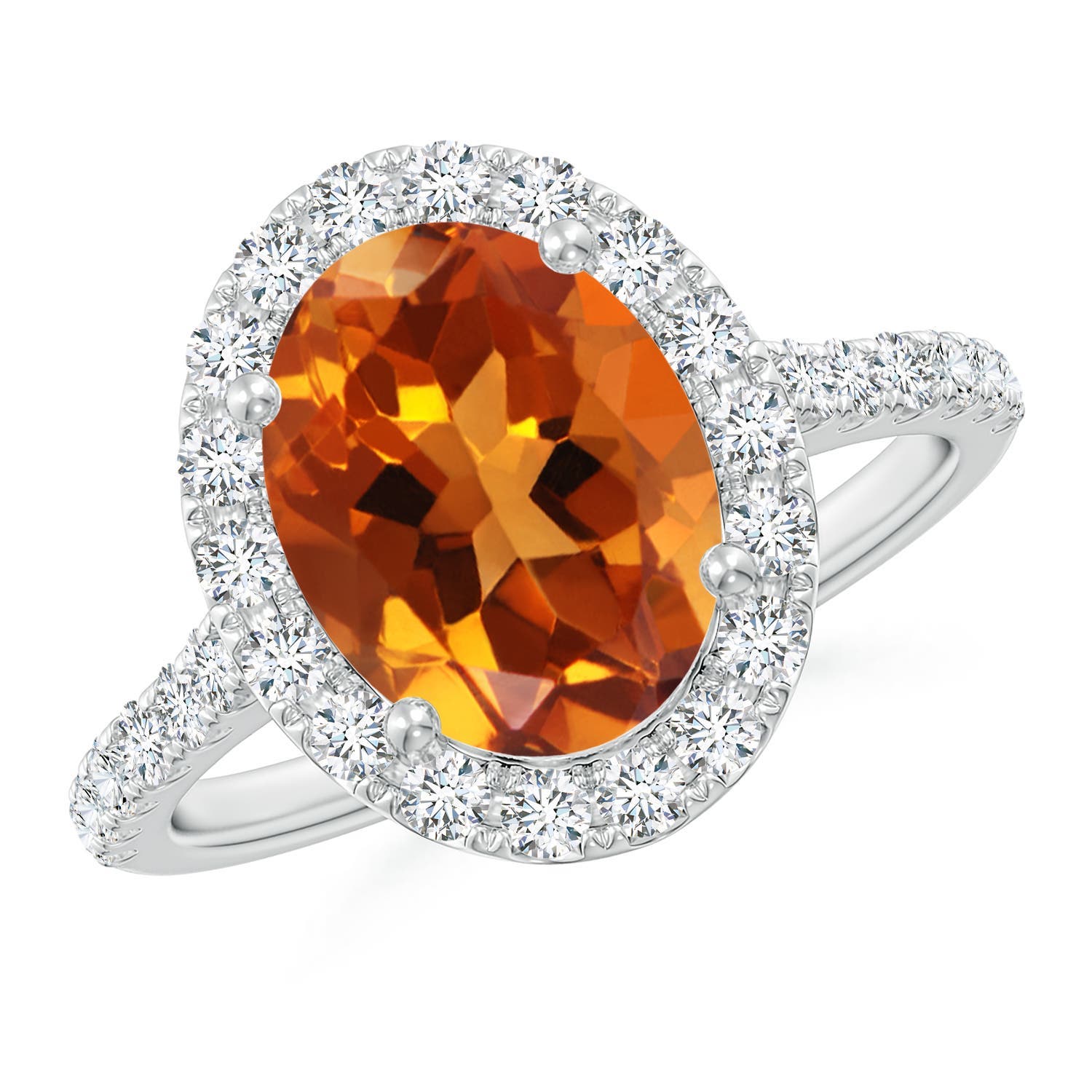 AAAA - Citrine / 3.13 CT / 14 KT White Gold