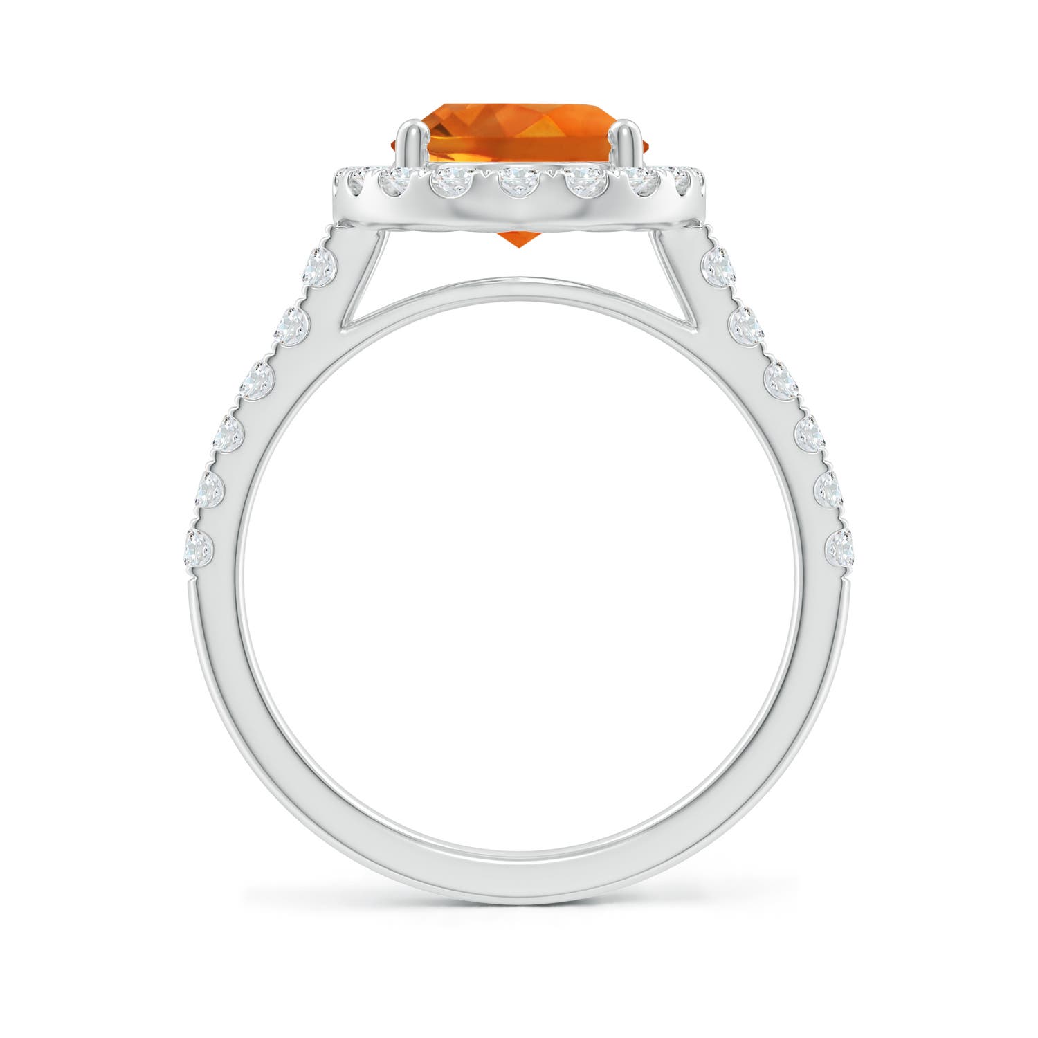 AAAA - Citrine / 3.13 CT / 14 KT White Gold