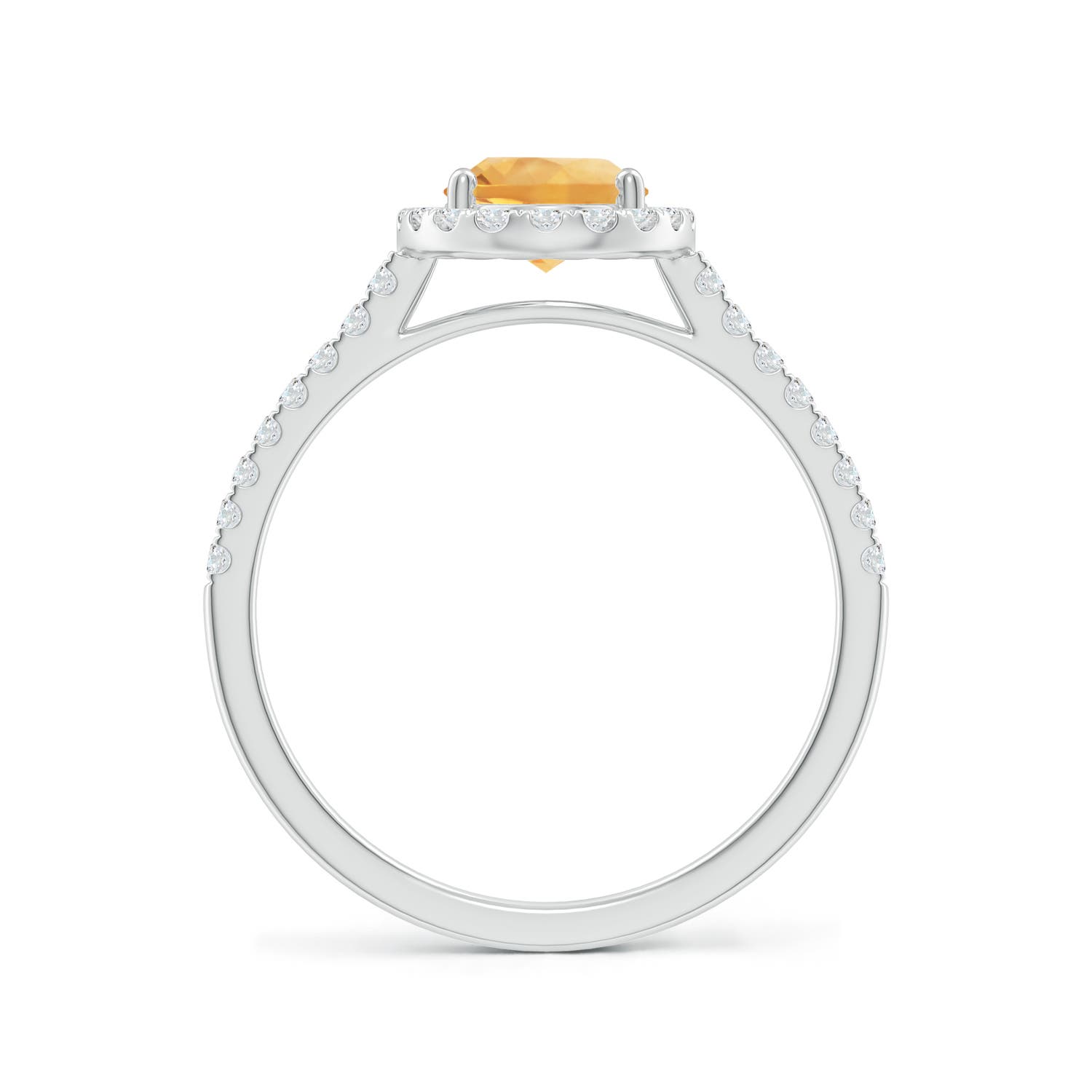 A - Citrine / 1.44 CT / 14 KT White Gold