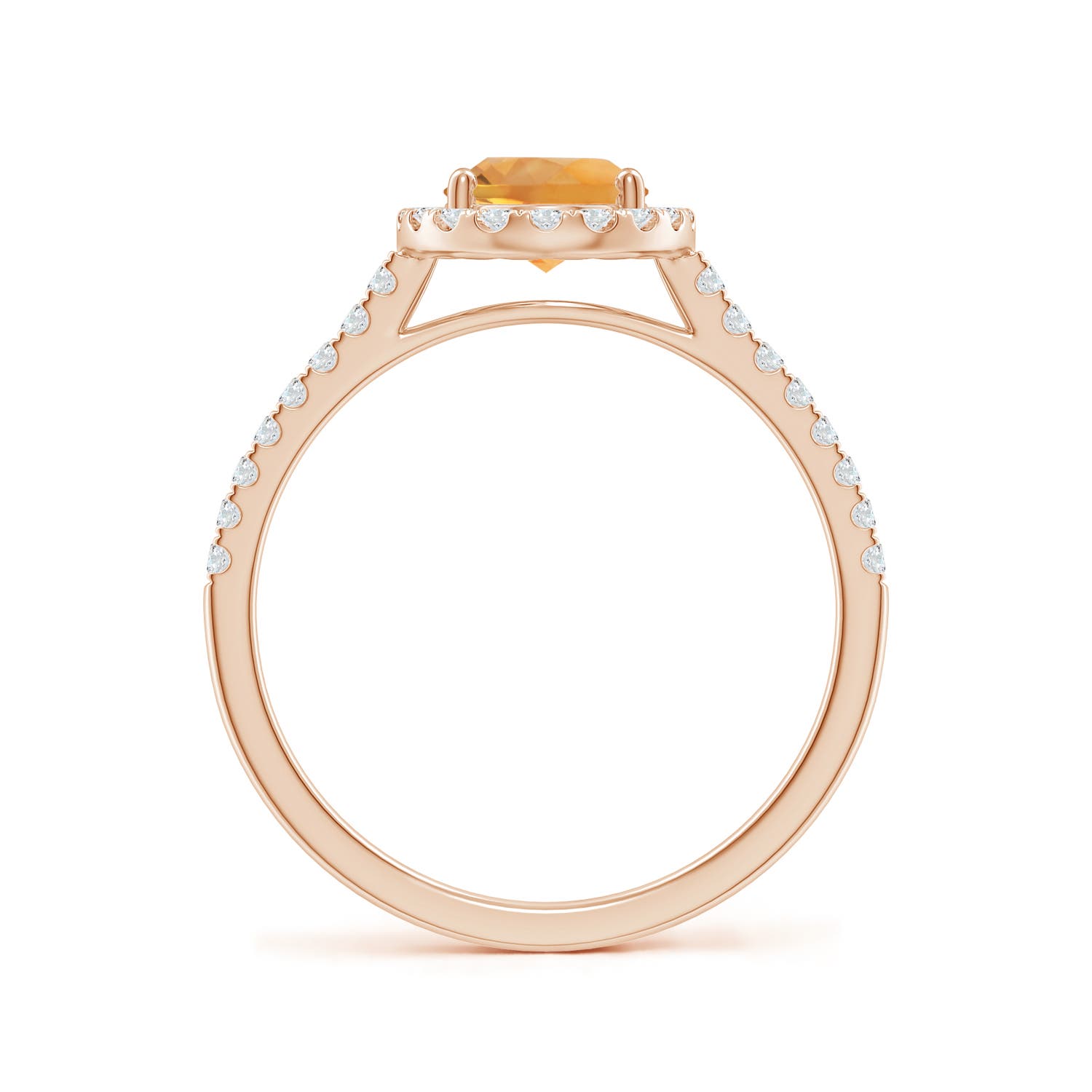 AA - Citrine / 1.44 CT / 14 KT Rose Gold