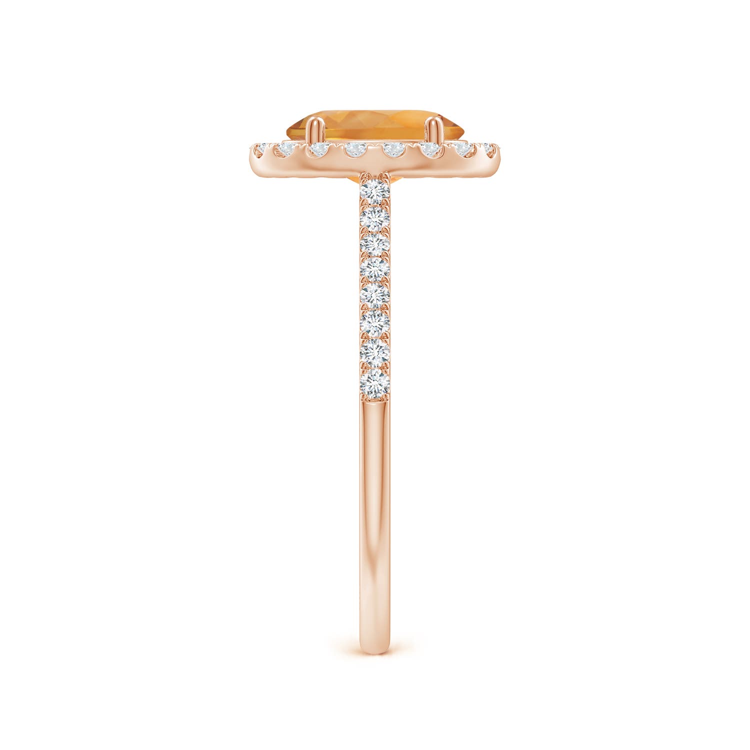 AA - Citrine / 1.44 CT / 14 KT Rose Gold