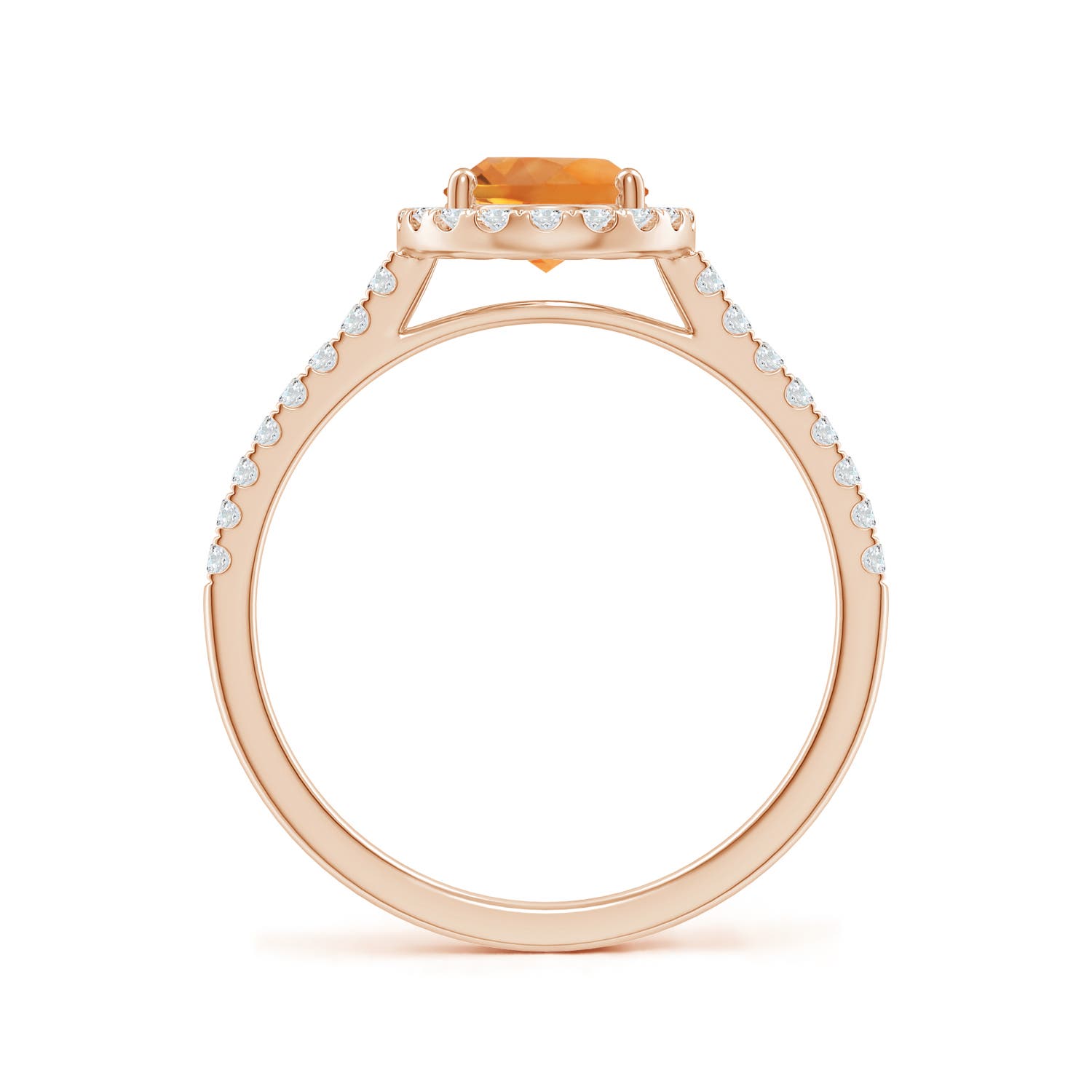 AAA - Citrine / 1.44 CT / 14 KT Rose Gold