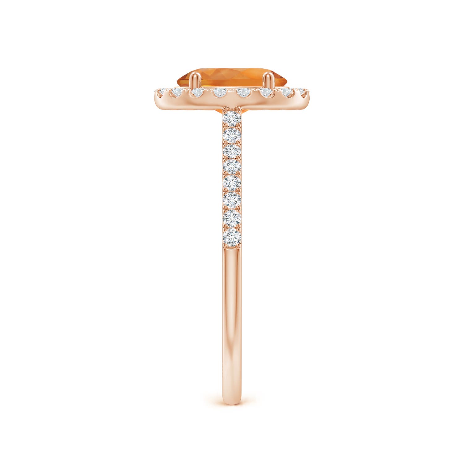 AAA - Citrine / 1.44 CT / 14 KT Rose Gold