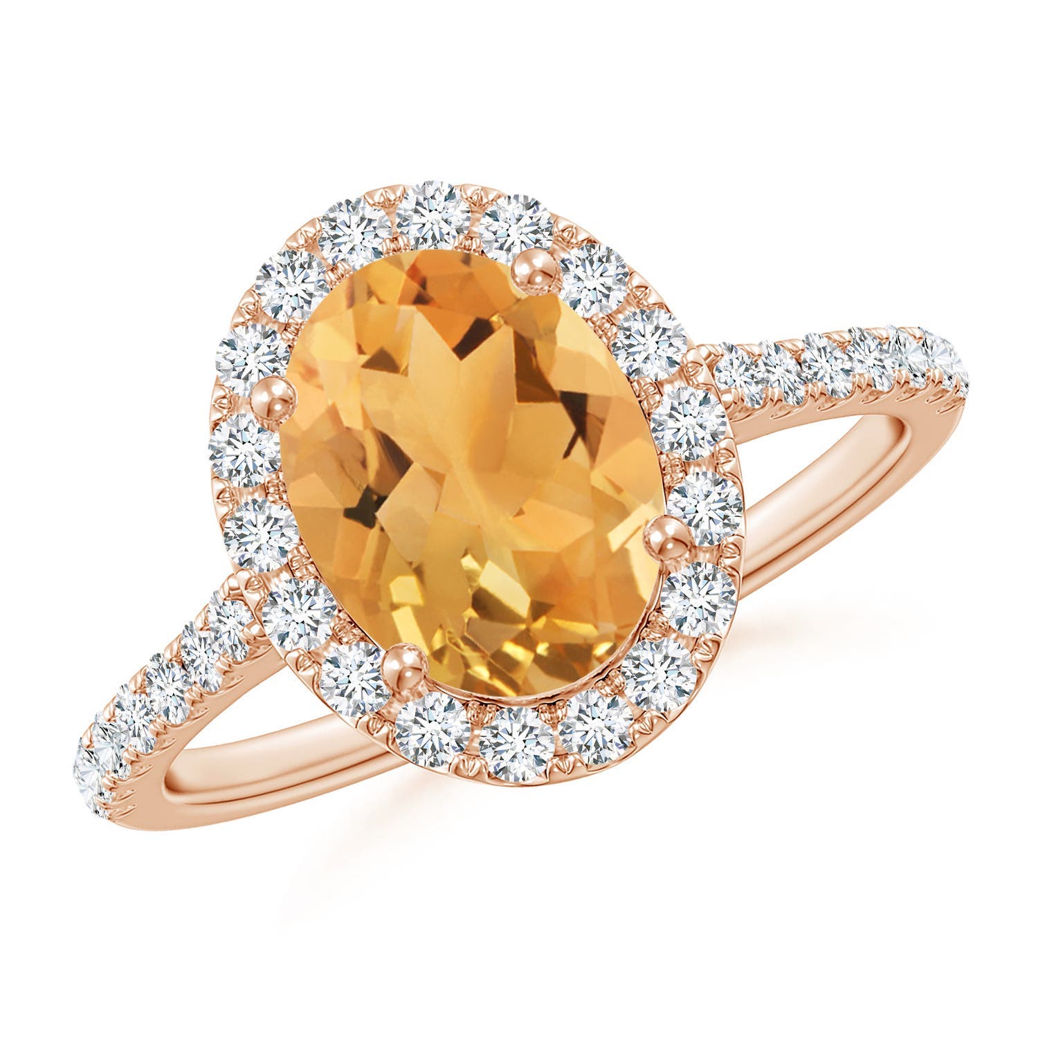 A - Citrine / 2.1 CT / 14 KT Rose Gold