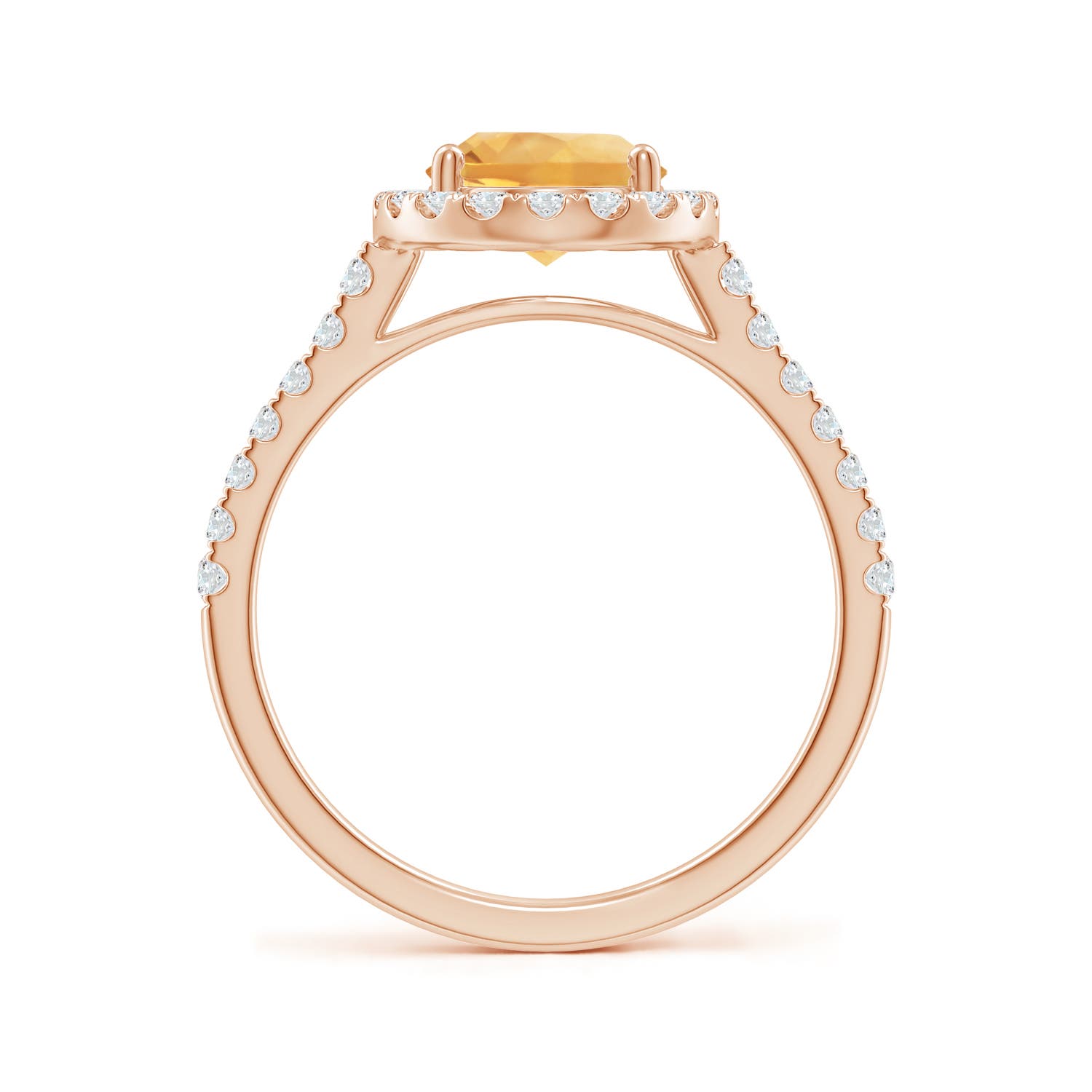 A - Citrine / 2.1 CT / 14 KT Rose Gold