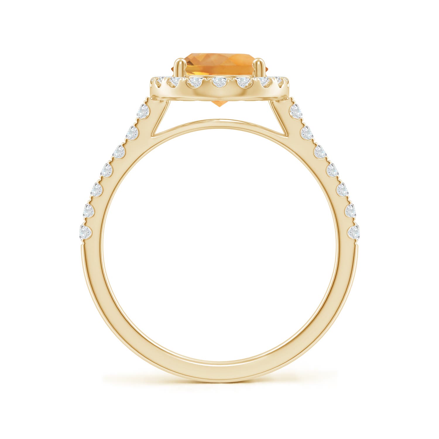 AA - Citrine / 2.1 CT / 14 KT Yellow Gold