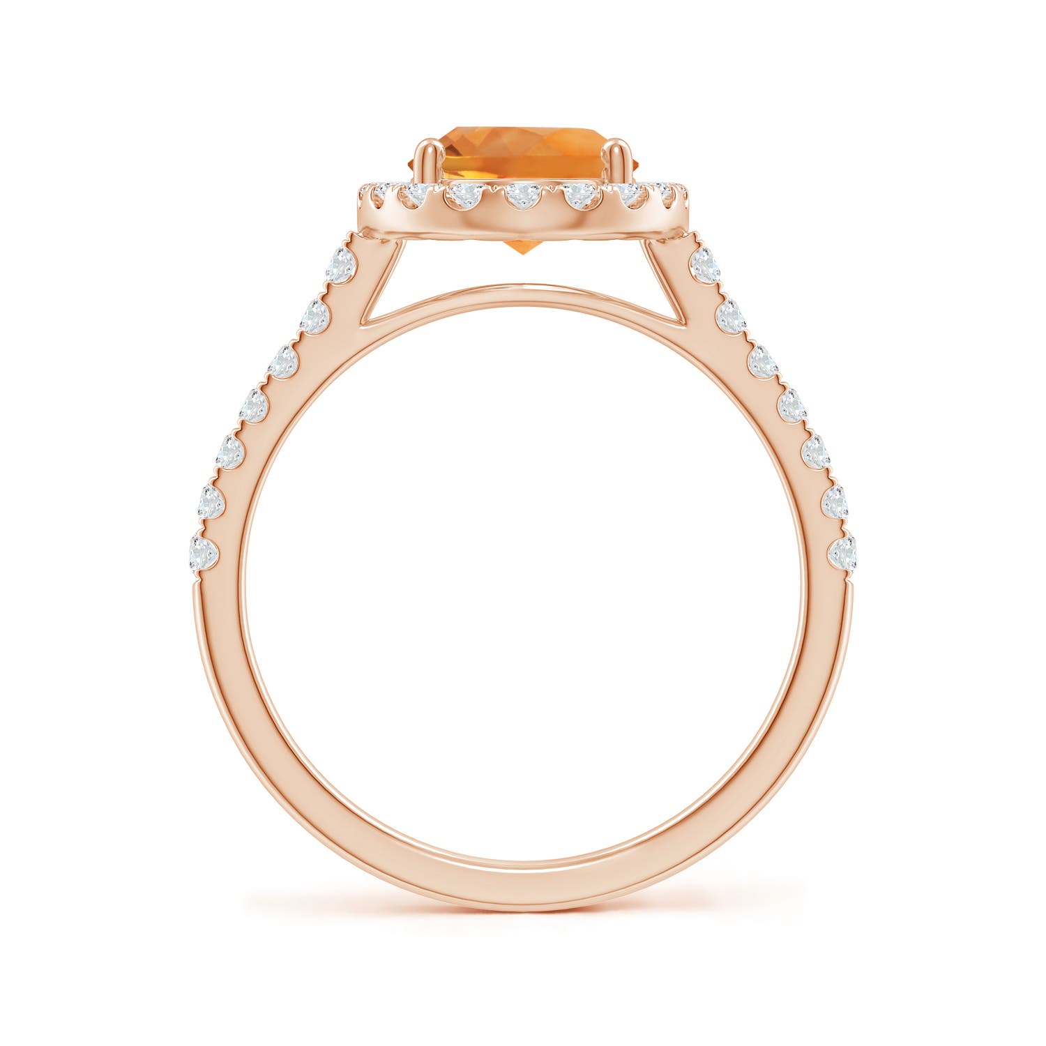 AAA - Citrine / 2.1 CT / 14 KT Rose Gold