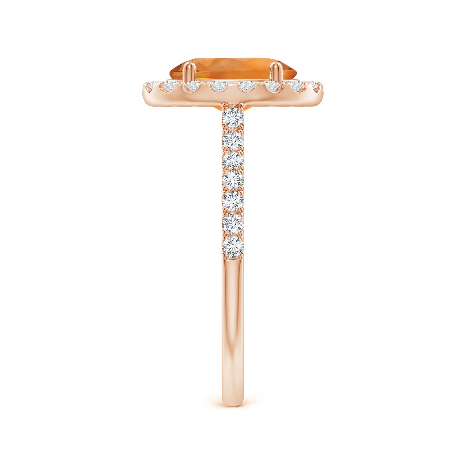 AAA - Citrine / 2.1 CT / 14 KT Rose Gold