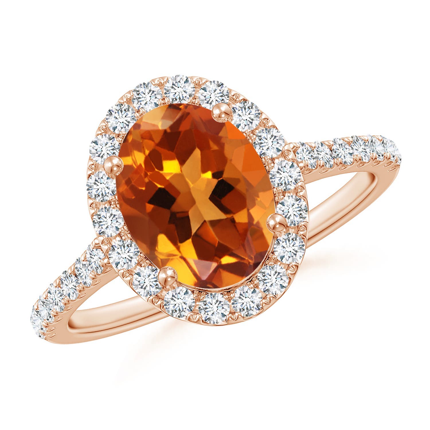 AAAA - Citrine / 2.1 CT / 14 KT Rose Gold